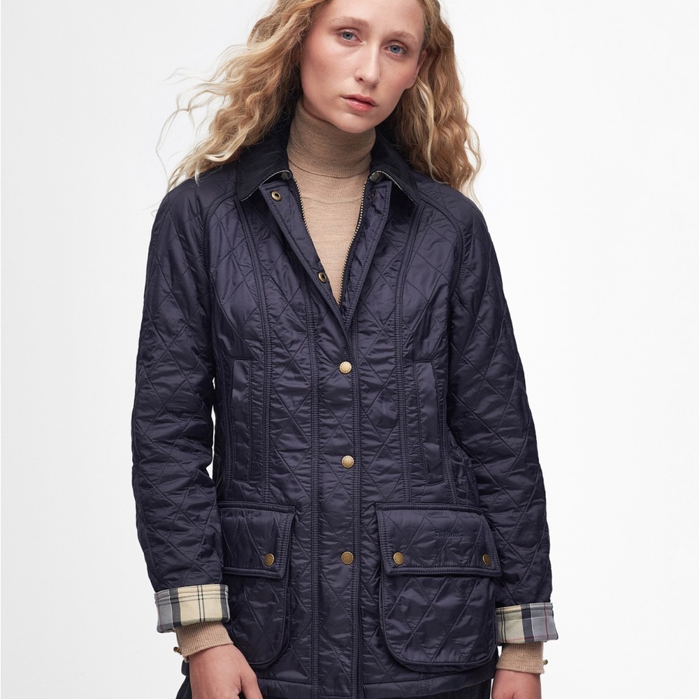 Women's Quilted Jacket - Navy